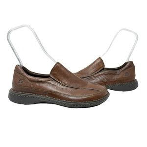 Born Leather Slip On Loafers Brown Size 9.5